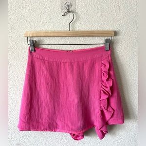 Do + Be Boutique- Pink Ruffle Skort